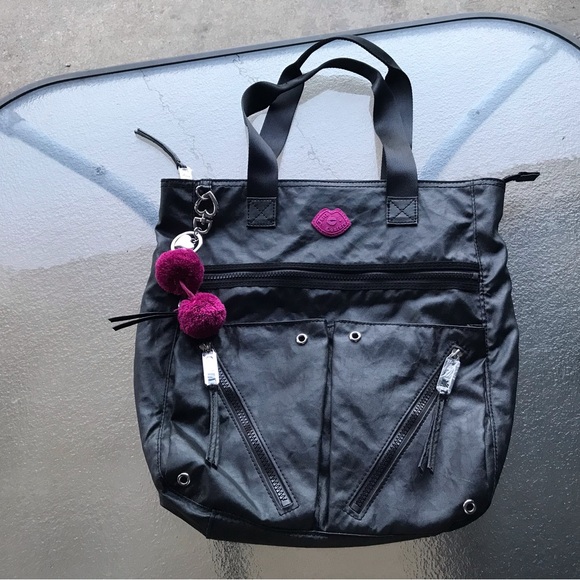 Juicy Couture Handbags - NWOT Juicy Couture Black Nylon Shoulder Bag